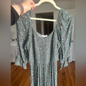 Neuflora Everett green floral dress